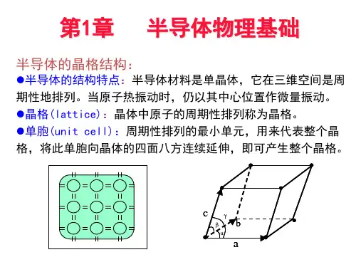 第1章   半导体物理基础