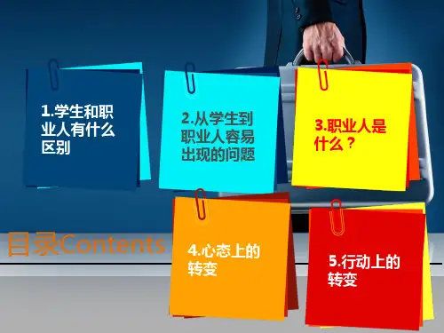 我的华丽转身从学生到职场人共46页PPT资料