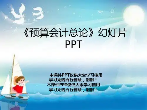 《预算会计总论》幻灯片PPT