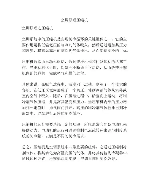 空调原理压缩机