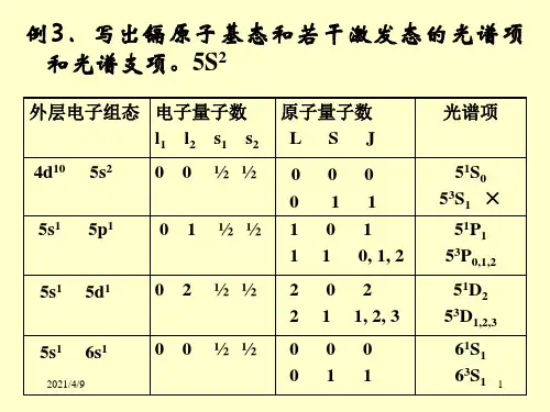 第二章-原子光谱--2
