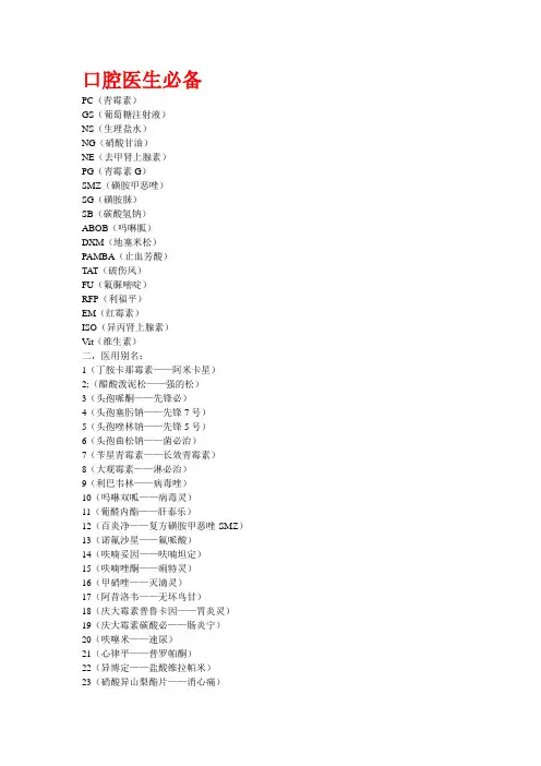 口腔医生必备