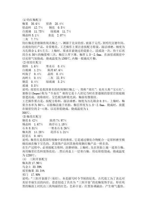 釉色配方[1]