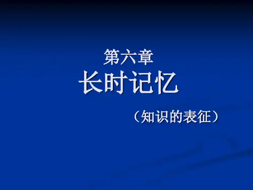 第六章 长时记忆