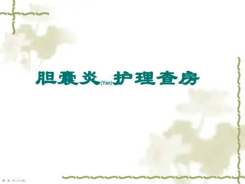 胆囊炎护理查房ppt