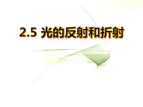 《光的反射和折射》PPT-完美版