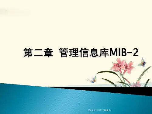 第2章管理信息库MIB-2