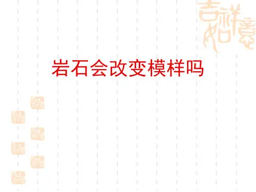 教科版五年级科学上册 《岩石会改变模样吗》地球表面及其变化 