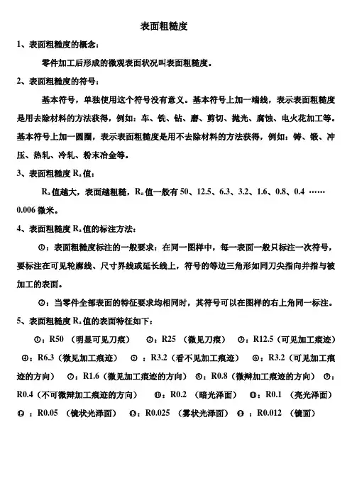 表面粗糙度