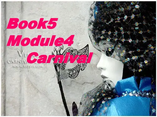 外研版高中英语必修5 Module 4 Carnival Writing课件完美版