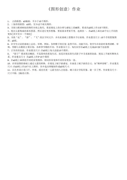 《图形创意〉作业 三角形的联想
