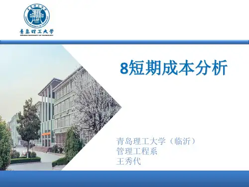 8短期成本分析