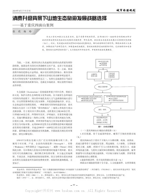 消费升级背景下山地生态旅游发展战略选择——基于重庆四面山案例