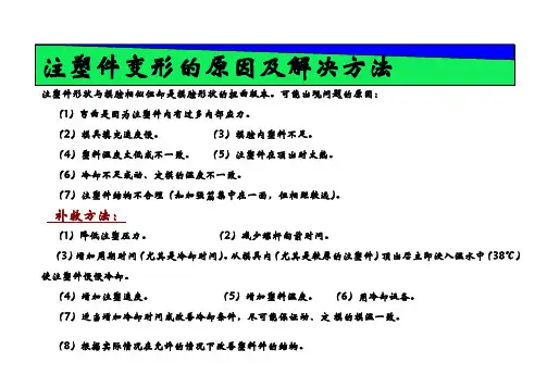 注塑件变形的原因及解决方法