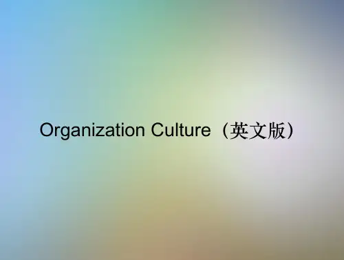Organization Culture(英文版)