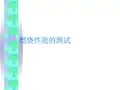 燃烧性能的测试