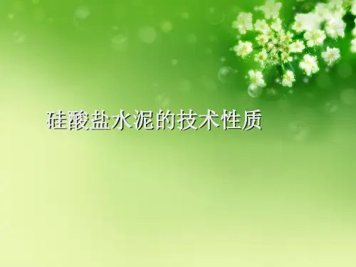 硅酸盐水泥的技术性质优秀课件
