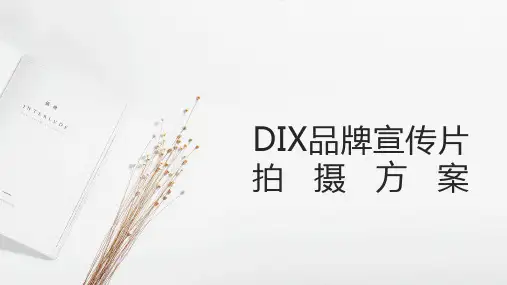 品牌宣传片拍摄方案PPT模板