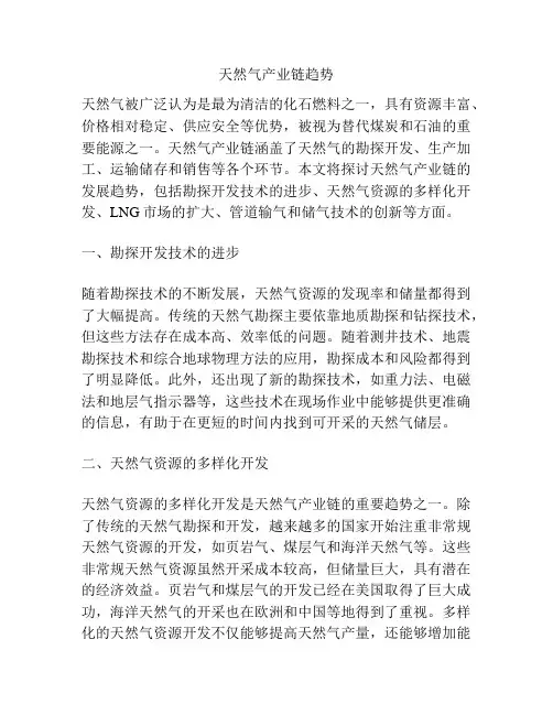 天然气产业链趋势