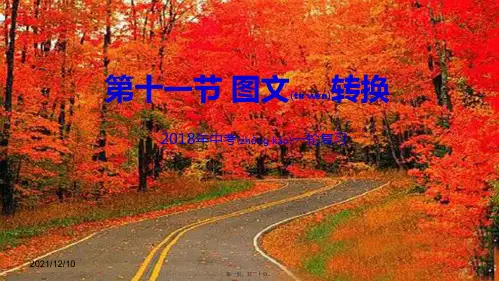 中考语文专题复习 第11讲 图文转换课件