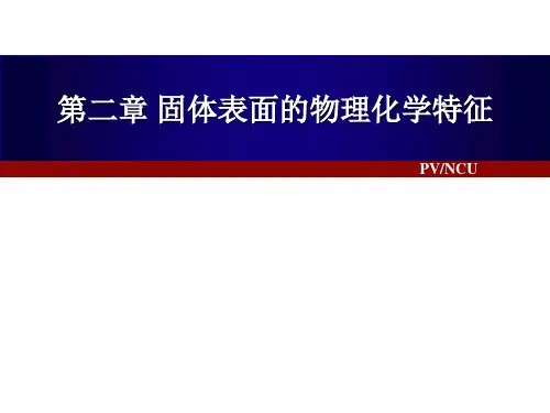 第二章 固体表面的物理化学特征