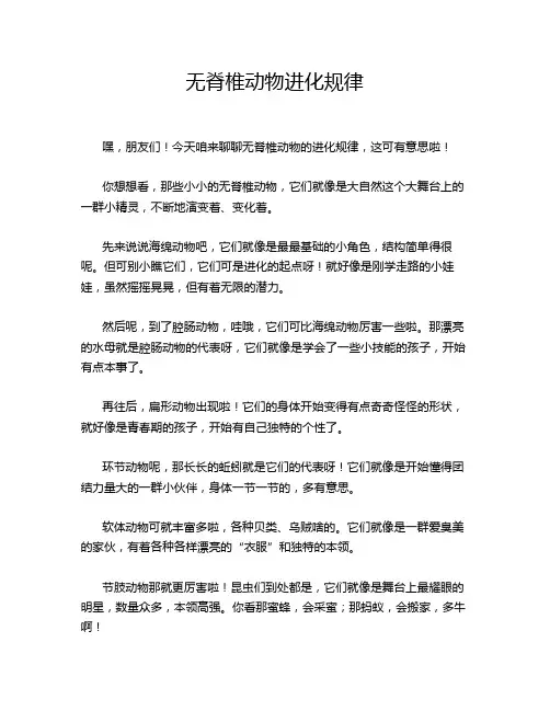 无脊椎动物进化规律