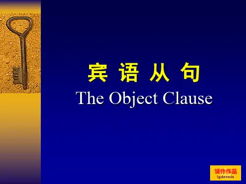 高中宾语从句详解及练习