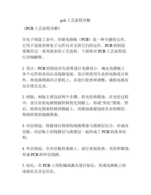 pcb工艺流程详解