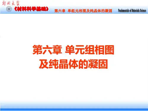 第六章 单组元相图纯晶体的凝固