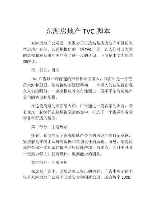 东海房地产TVC脚本