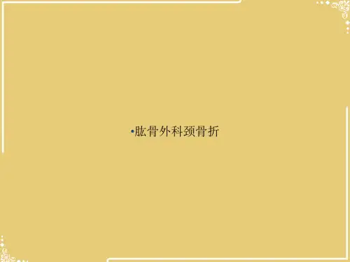 肱骨外科颈骨折【共23张PPT】
