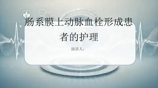 肠系膜上动脉血栓形成患者的护理课件