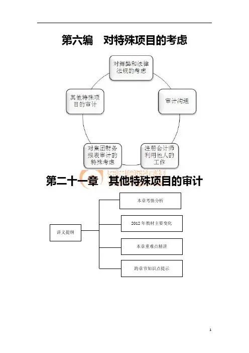 第二十一章  其他特殊项目的审计(完整版)