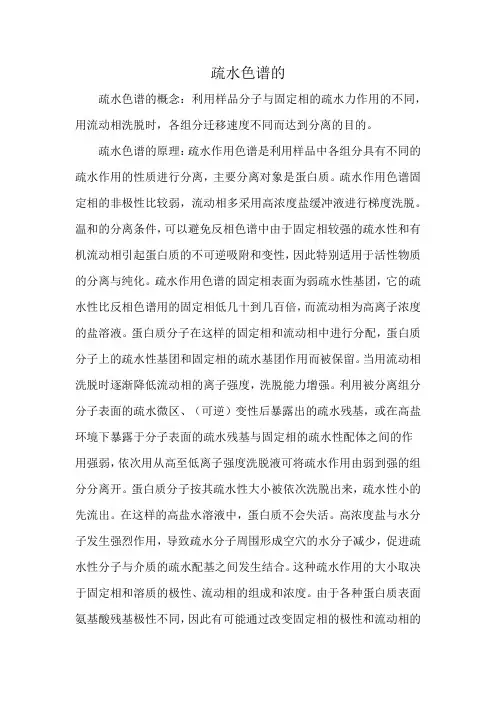 疏水色谱的