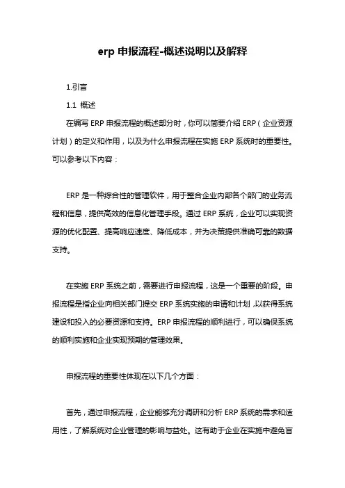 erp申报流程-概述说明以及解释