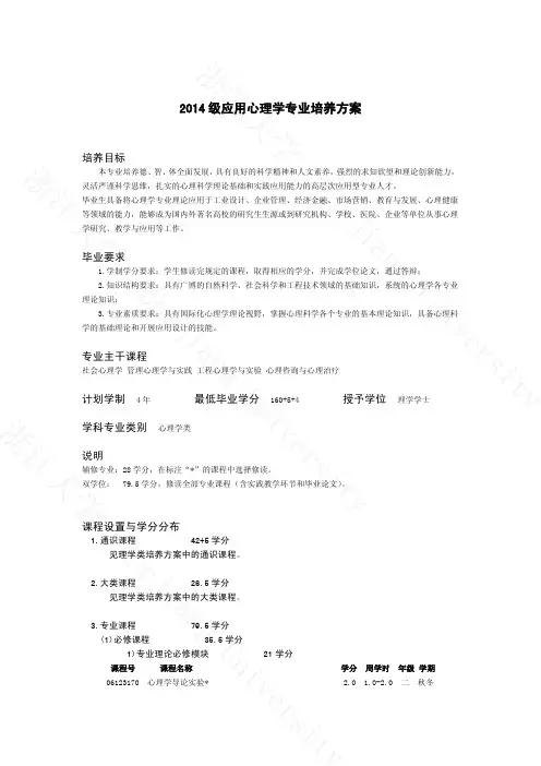 浙江大学应用心理学