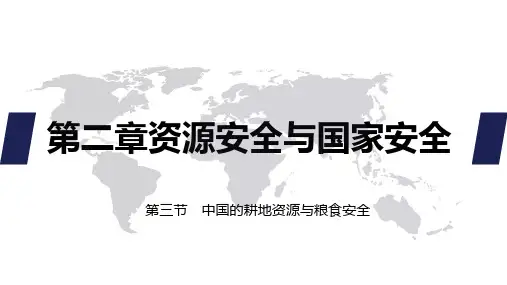2.3中国的耕地资源与粮食安全课件-2021-2022学年人教版（2019）高中地理选择性必修三