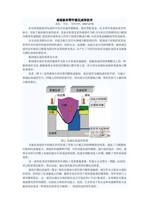 曲面板材零件液压成形技术解读