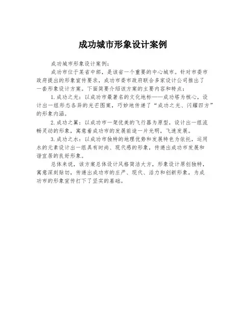 成功城市形象设计案例