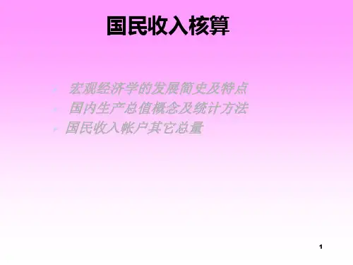 国民收入核算方法(ppt 39页)