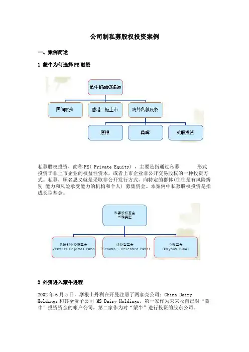 公司制私募股权投资案例