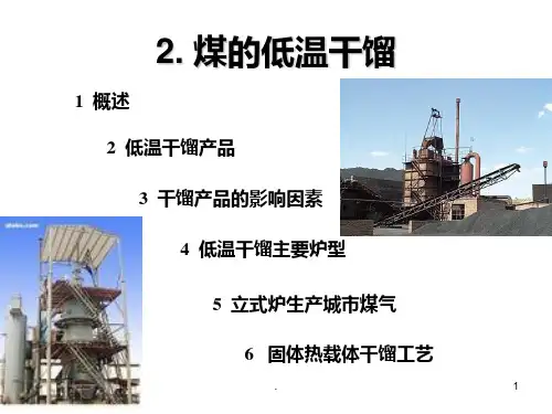 第二章-煤的低温干馏PPT课件