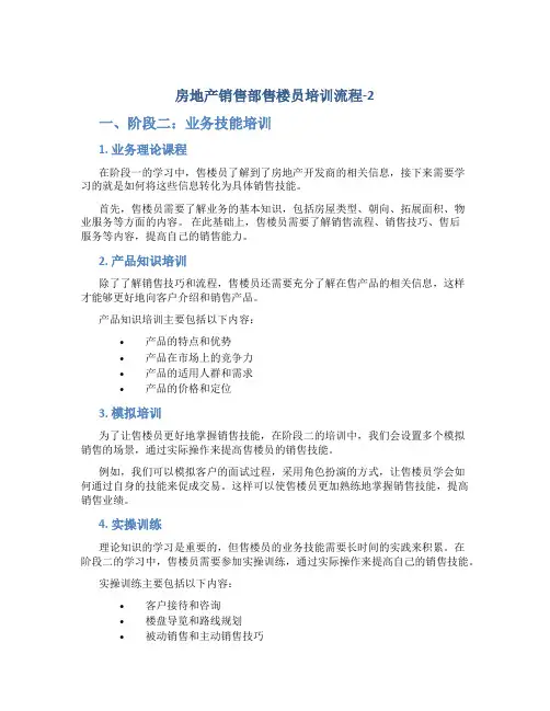 房地产销售部售楼员培训流程-2