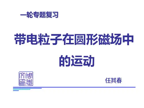专题：圆形磁场问题
