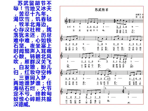 苏武传经典完美实用ppt课件