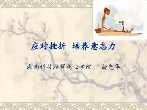 心理健康教育第五章-应对挫折-培养意志力PPT课件