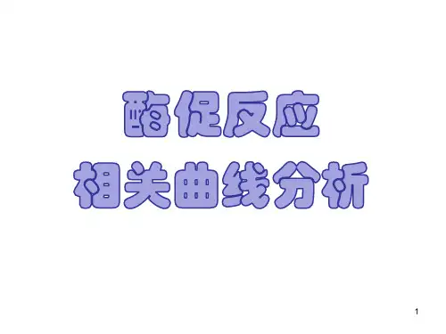 酶促反应相关曲线分析ppt课件