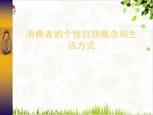 消费者的个性自我概念和生活方式PPT.