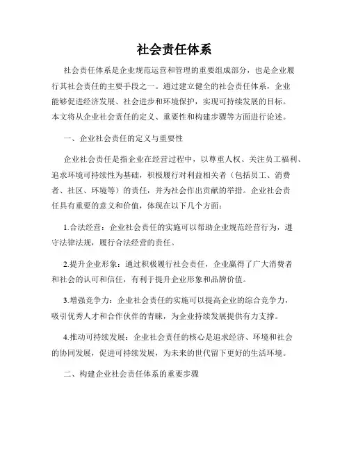 社会责任体系