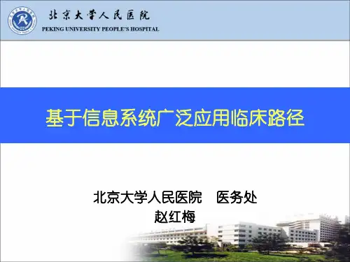 北大人民医院临床路径培训 ppt课件